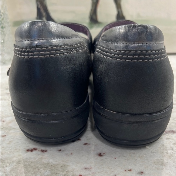 Dansko Misty Metallic Nappa Mary Janes Sz 41 Pewter Leather Womens Shoes - Picture 5 of 7